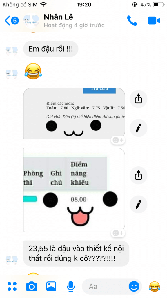 HỌC TRÒ THẢO NHÂN BÁO ĐIỂM