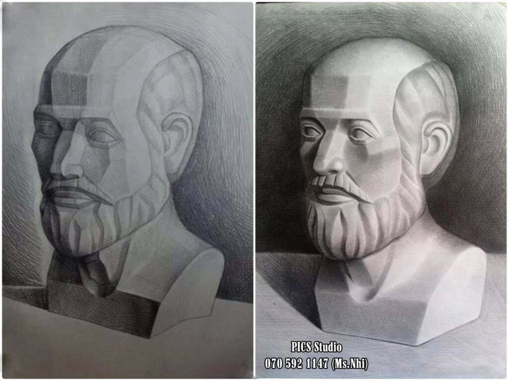 BÀI VẼ HỌC VIÊN THIÊN NỮ BĂNG NHI 1