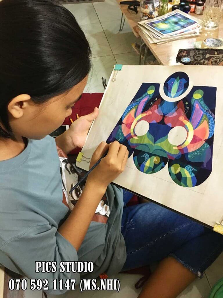 học viên anh thư trang trí màu thiên nữ băng nhi (2)