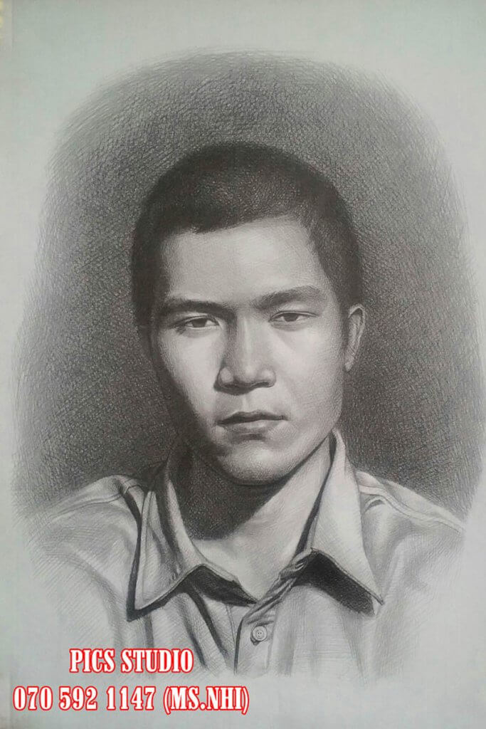 tranh chân dung thiên nữ băng nhi (2)