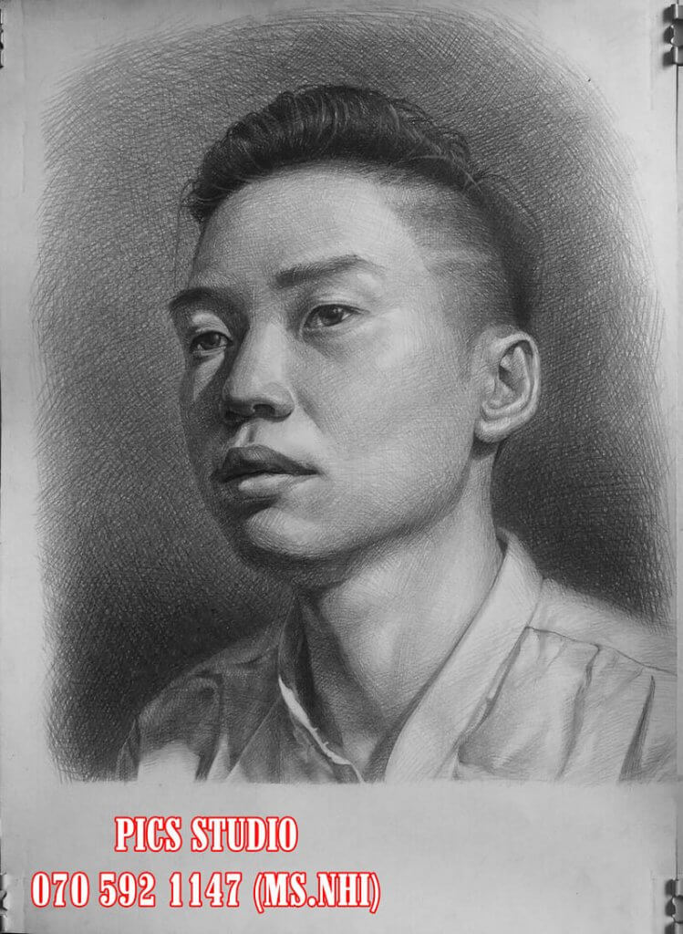 tranh chân dung thiên nữ băng nhi